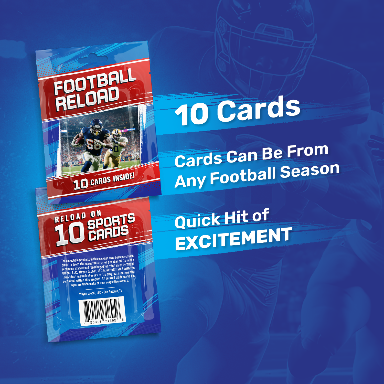 Football Card Math Attack Pak Products